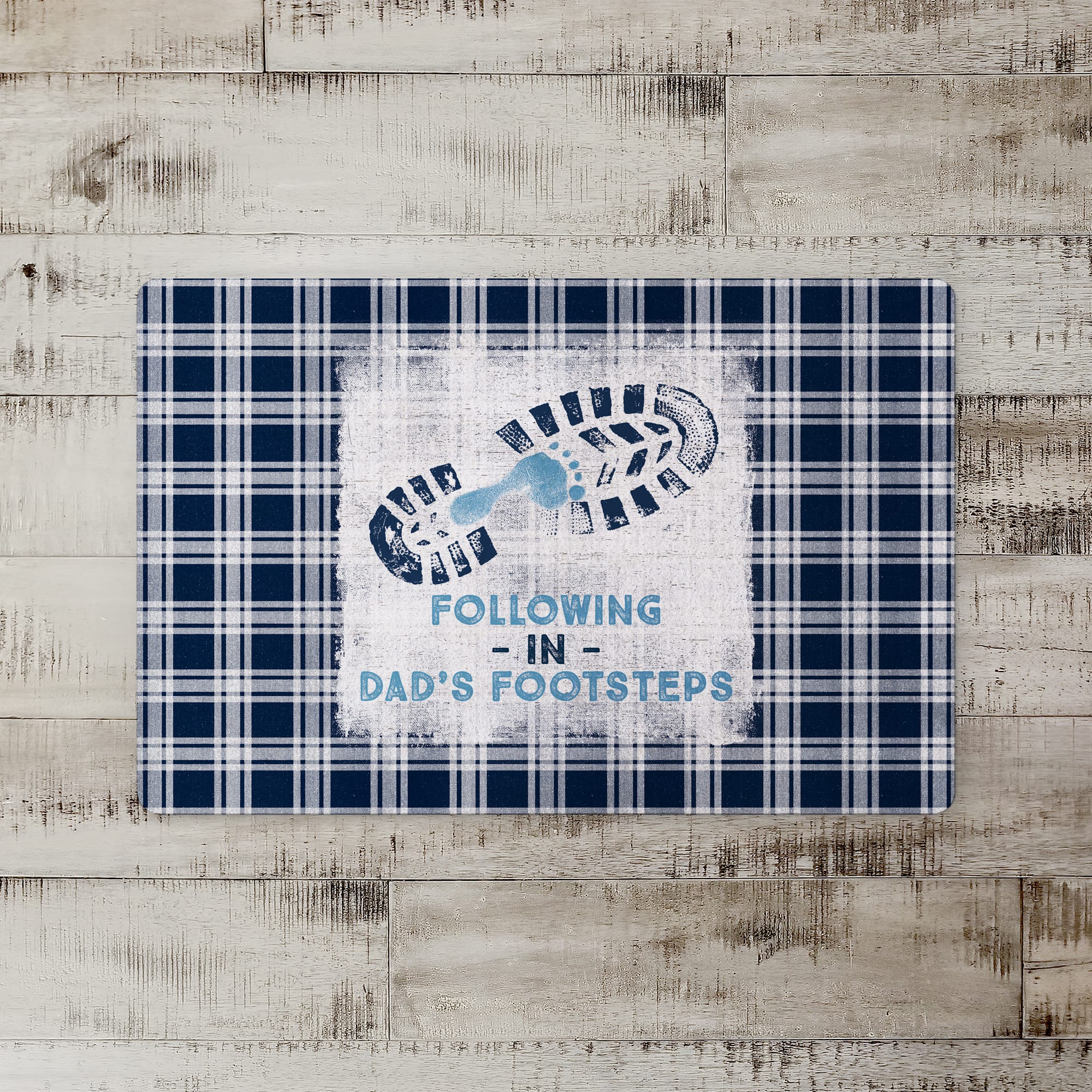 Following in Dad's Footsteps Floor Mat